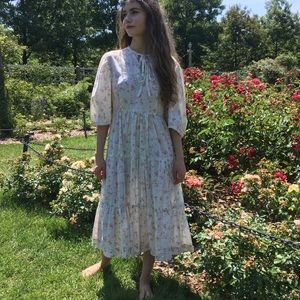 Vintage handmade sheer cotton dress